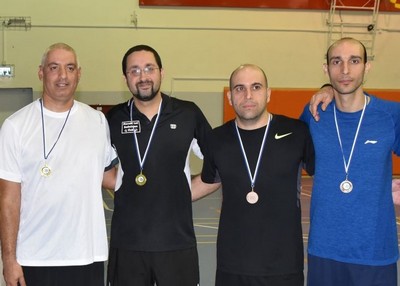 ראובן וולטר יניב יעקב מורן וליעוז אברמוביץ מקום ראשון בקטגוריית 30+ דרג ב'