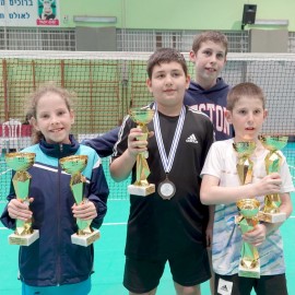 שליטה מוחלטת של שחקני לוד באליפות ישראל בבדמינטון