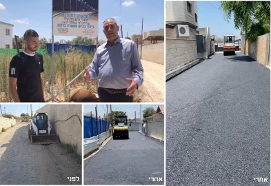 בהשקעה של מאות אלפי שקלים: סלילת כביש חדש והצבת עמודי תאורה ברחוב הלן קלר