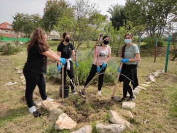 ב'יום המעשים הטובים' בלוד: טיפוח ושימור הגינה הקהילתית ״דקל״ בשכונת נווה נוף