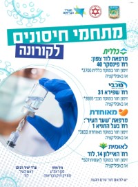 מוקדי חיסון בעיר לוד
