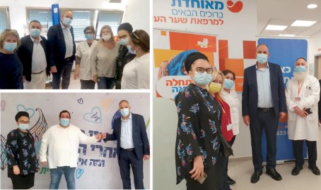 מוקיר את הצוות הרפואי: ראש העיר סייר במוקדי החיסונים בלוד והתרשם לטובה