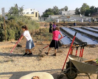 עונת החורף בפתח: קבוצת נערים מלוד מתנדבים ומטפחים את 'החווה החקלאית'