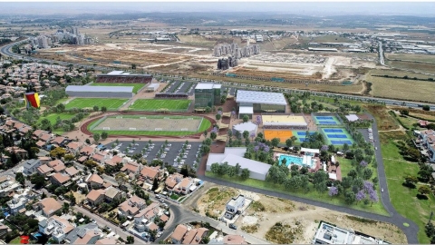 28,000 מ"ר בינוי על 172 דונם: תכנית ענק לקריית ספורט חדשה בלוד