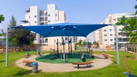 הפארק ה-96 בלוד: נחנכה גינת ספורט בשכונת 'שער העיר'