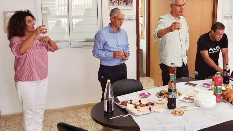 אגף הספורט ממשיך במסורת הרמת כוסית לכבוד ראש השנה