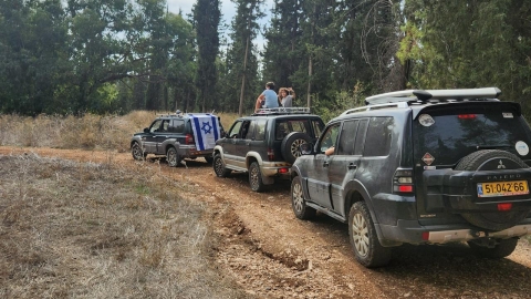 מפוני ערי הדרום שמתארחים בלוד נהנו ממסלול גי'פים ביער בן שמן