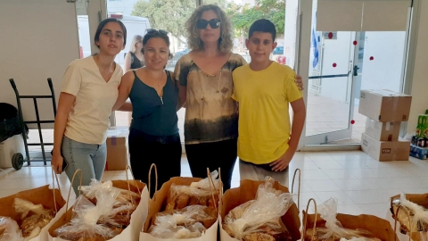 מתנ"ס גני אביב הפך לחמ"ל סיוע בכל תקופת מלחמת 'חרבות ברזל'