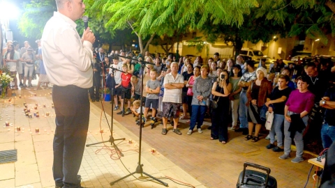 טקסים מרגשים בלוד לציון 30 יום לטבח בשמחת תורה