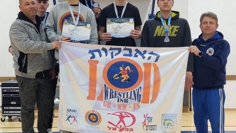 6 מדליות למתאבקי הפועל לוד באליפות הארץ לקדטים