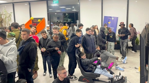 מאות בני נוער נהנו ב'אוהל החורף' של מחלקת הנוער בלוד