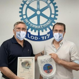 מוטי רוזנבלום - מנכ"ל מועצת העיתונות בישראל אורח מועדון רוטרי לוד