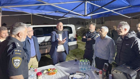 להביט לפשיעה בעיניים: סיור לילי לבכירי הפרקליטות ולשכת יועמ"שית הממשלה בלוד