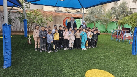 חצרות גני הילדים 'אייל' ו'לילך' בלוד שודרגו לבריאות המשתמשים