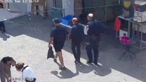 מצלמות המוקד הרואה של עיריית לוד הובילו ללכידת כייס בשוק העירוני