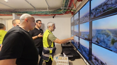 המוקד שרואה: 1,200 המצלמות של עיריית לוד שימשו עיניים לחמ"ל החירום בעת מתקפות הטילים