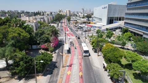 השבוע: נתיב התחבורה הציבורית הראשון בלוד ייפתח - בין גשר כביש 44 ועד צומת בן חקון