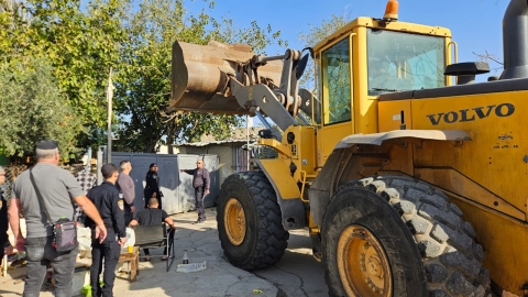 עיריית לוד ומשטרת לוד פשטו על מתחם מגורים בלתי חוקי בעיר