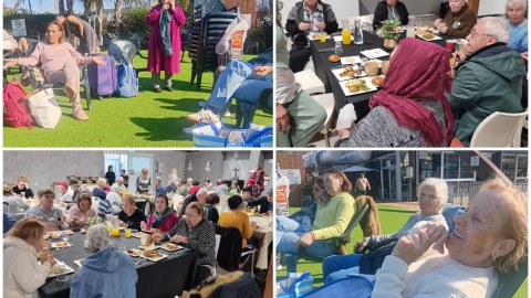 להודות ולהלל: 200 גמלאים וניצולי שואה מלוד יצאו בחנוכה ליום-פינוק בחמי געש