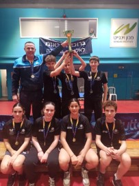 מועדון הפועל לוד בטניס שולחן זכה במקום הראשון באליפות היחידה לטיפוח ספורטאים צעירים