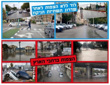 לוד זורמת: ללא הצפות לאחר היערכות ושדרוג תשתיות הניקוז