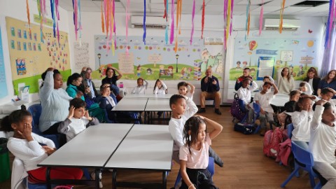 משלחת מתחום המיינדפולנס ביקרה בבית הספר 'לוי אשכול' בלוד