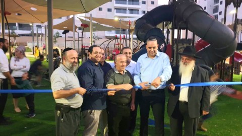 פארק חדש ורחב ידיים נחנך בשכונת 'שער העיר' בלוד