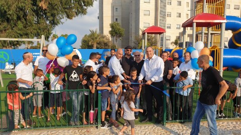 נחנך גן שעשועים ע”ש שמעון פרס בלוד