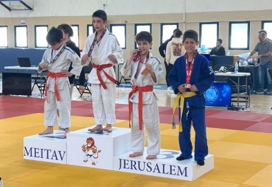 מדליית ארד לג'ודוקא לודאי בטורניר גביע איגוד הג'ודו שנערך בירושלים