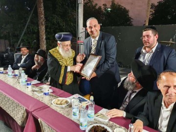מעמד חגיגי לציון סיום ש"ס משניות של ראש העיר יאיר רביבו