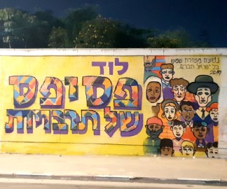 גרפיטי חברתי-קהילתי של "נטועים" בלוד: פסיפס של תרבויות