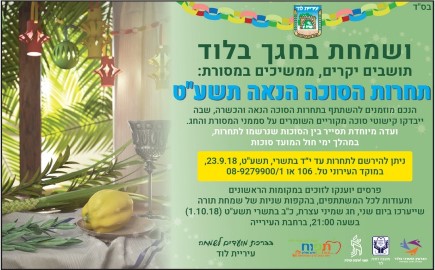 ממשיכים במסורת תחרות הסוכה הנאה והכשרה.