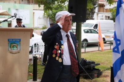 לוד הצדיעה לווטרנים וללוחמים היהודים במלאת 73 שנה לניצחון על הנאצים