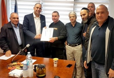 בהוקרה למאבטח גנים בלוד על גילוי ערנות ותושייה שמנעה פגיעה בנפש