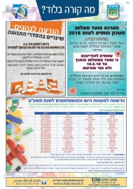 מה קורה בלוד? הודעות העירייה: הארכת מועד תשלום הארנונה השנתית עד 15.2.18