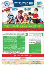 מה קורה בלוד?  ההרשמה לגני הילדים לשנת הלימודים תשע"ט בעיצומה.