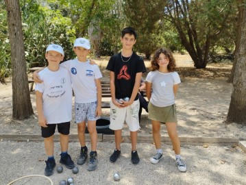 ארבע מדליות זהב ועוד הישגים למועדון הפטאנק פ.ל.א לוד באליפות ישראל 2023 לדור הצעיר