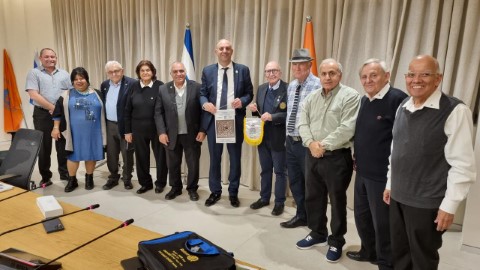 נגיד רוטרי ישראל אורח העיר לוד