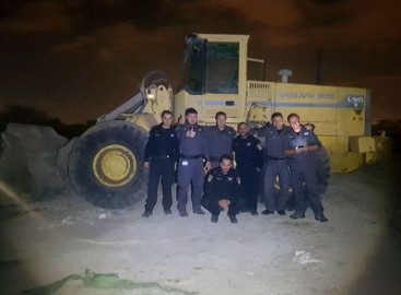נתפסו "על חם" משליכים פסולת בנייה פיראטית בלוד