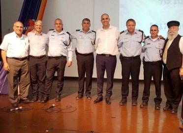 טקס מרשים לחילופי מפקדים במשטרת לוד