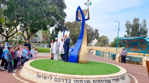 נחנכה בלוד האנדרטה לזכר יהודי אתיופיה שנספו בדרכם לישראל