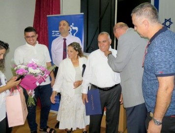 אות פול האריס לממלא מקום ראש העיר לוד אלי סער על פעילותו הציבורית הענפה