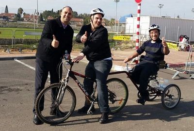 הפנינג אופניים ענק לסיכום חודש המודעות לאנשים עם מוגבלות בלוד