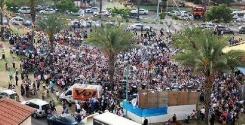 תהלוכת האחדות לכבוד ל"ג בעומר הגדולה בתולדות העיר לוד