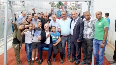 בטקס מרגש נחנכו מגרשי הספורט ו"גן אמין" בשכונת ס"ח בלוד