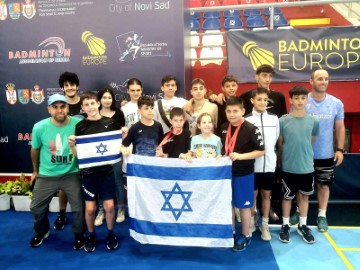מדליות זהב וכסף לספורטאים מלוד באליפות סרביה בבדמינטון