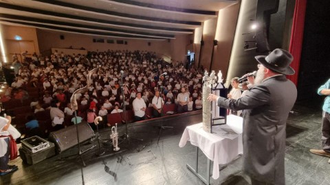 500 תלמידי בתי הספר של החמ"ד בלוד השתתפו במעמד 'הקהל' ותפילת הגשם