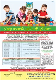 הסתיים הרישום לבתי הספר ולגני הילדים לשנה"ל תשע"ז
