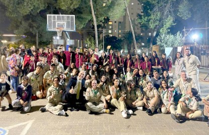 120 חניכי שבט אייל בלוד צלחו את יום הצופה