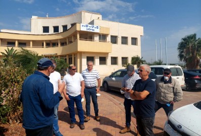 צוותים מקצועיים מעיריית לוד סיירו במט"ש איילון ולמדו על מערכת השפכים